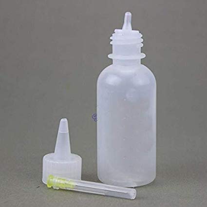 SCHOFIC 100-ML Empty E-liquid Plastic Rosin Flux Alcohol Bottle for Dispenser Rosin Solder Flux Paste +1 PCS Needles