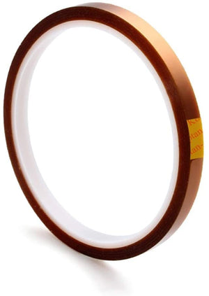 SCHOFIC Polyamide Heat Resistant High Temperature Kapton Tape/Thermal Tape/Sublimation Tape - W = 6 MM, L = 33 Meters
