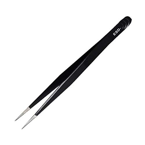 SCHOFIC ESD Safe Anti-Static Plastic Non-magnetic Tweezers Set