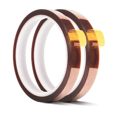 SCHOFIC Polyamide Heat Resistant High Temperature Kapton Tape/Thermal Tape/Sublimation Tape - W = 20 MM, L = 33 Meters