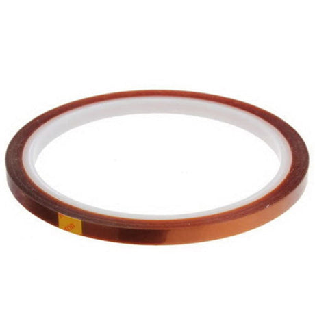 SCHOFIC Polyamide Heat Resistant High Temperature Kapton Tape / Thermal Tape / Sublimation Tape - W = 5MM, L = 33 Meters