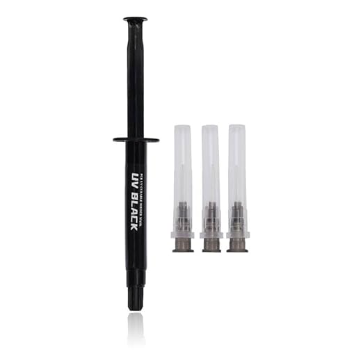 2UUL 10CC good Quality PCB UV Black Curable Solder Mask For BGA CPU PCB Repair Solder Paste Syringe For Flux Tube