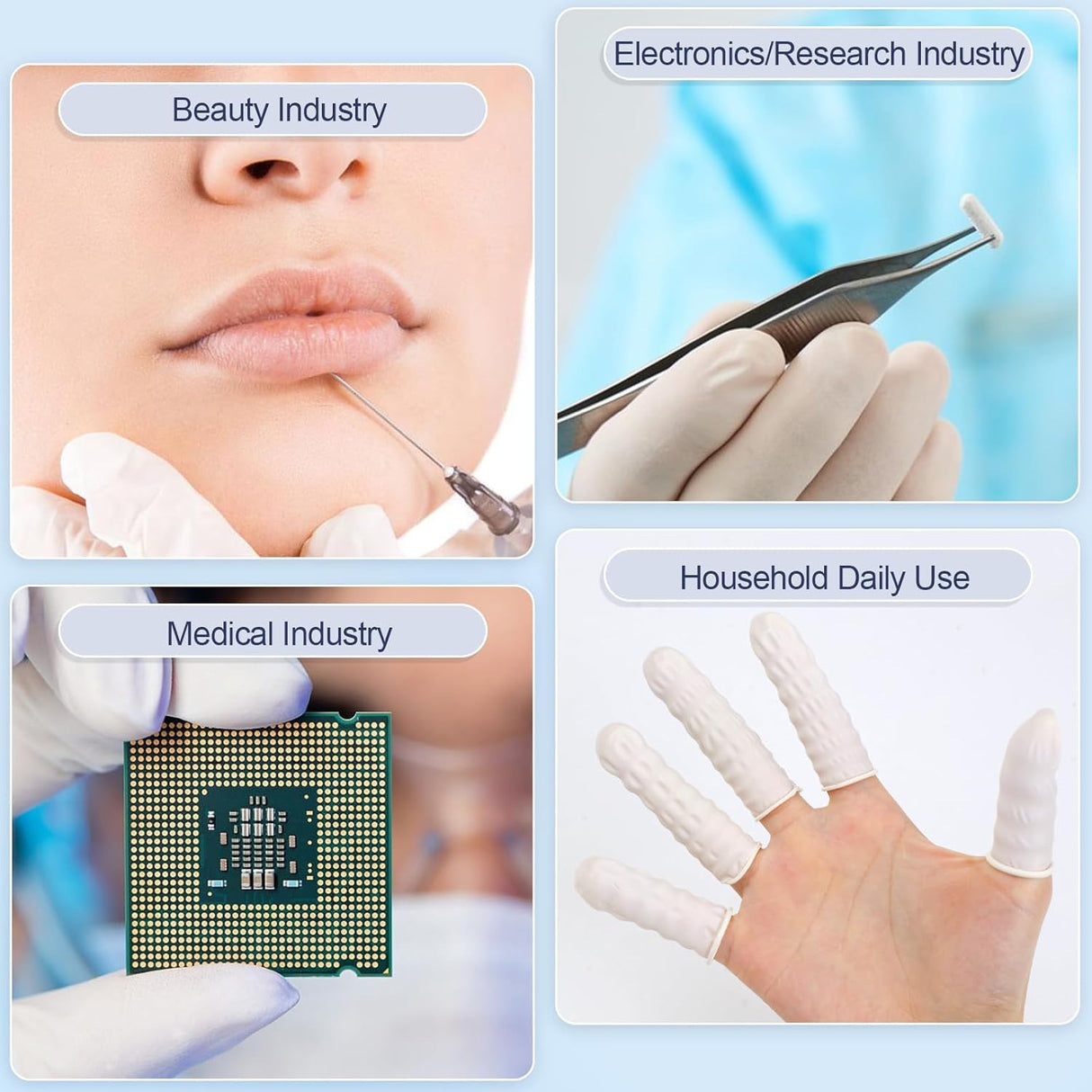 SCHOFIC ANTI-STATIC ESD SAFE LATEX FINGER COTS 4 MIL THICK - PINK