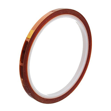 SCHOFIC Polyamide Heat Resistant High Temperature Kapton Tape/Thermal Tape/Sublimation Tape - W = 3 MM, L = 33 Meters