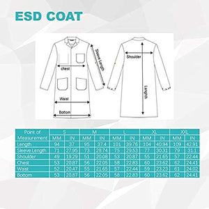 SCHOFIC ANTI-STATIC [ESD] SAFE Unisex Apron / Lab Coat / Jackets - GREN