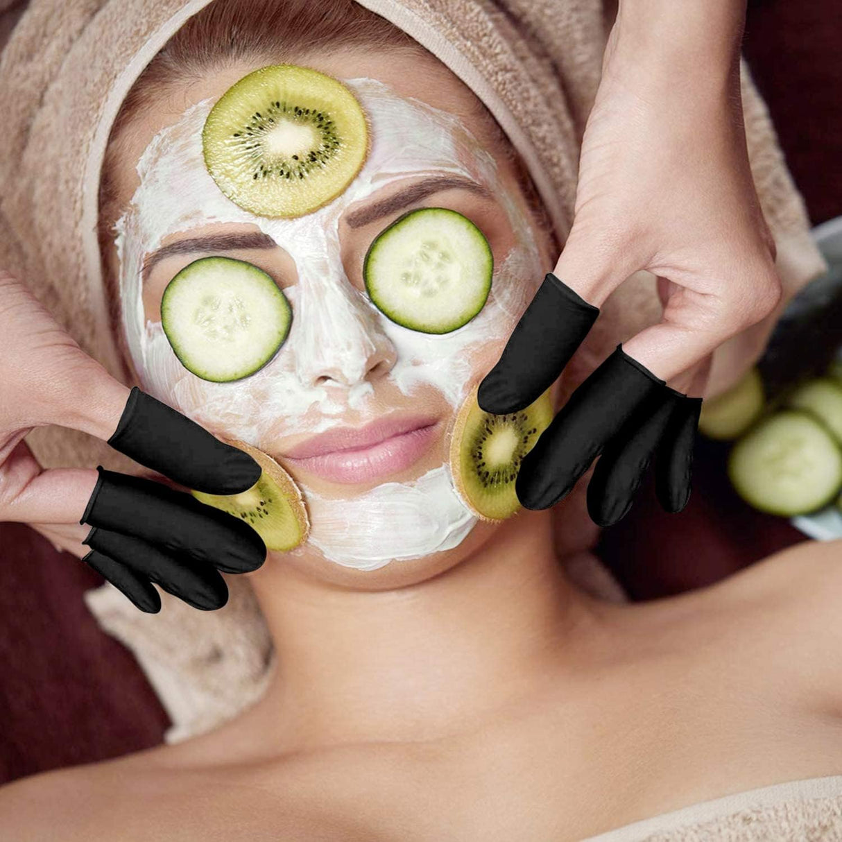 SCHOFIC ANTI-STATIC ESD SAFE LATEX FINGER COTS 4 MIL THICK - BLACK