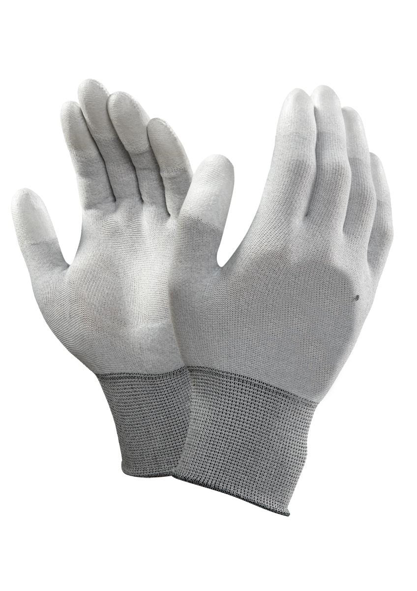 SCHOFIC Anti-Static ESD Safe Top Fit PU Hand Gloves- Grey
