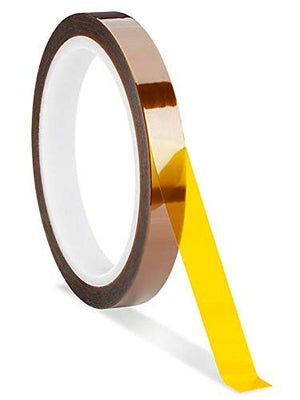 SCHOFIC Polyamide Heat Resistant High Temperature Kapton Tape / Thermal Tape / Sublimation Tape - W = 8 MM, L = 33 Meters