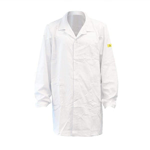 SCHOFIC ANTI-STATIC Safe Unisex ESD Apron / Lab Coat / Jackets - White