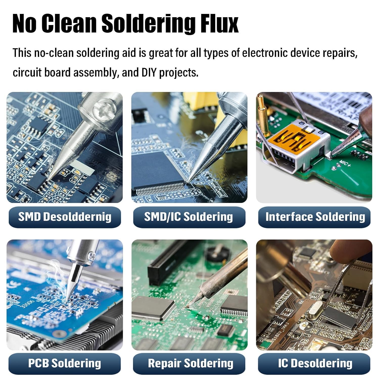 Solder Flux Paste, RMA-223 PCB PGA BGA SMD, 10CC Syringe Tube