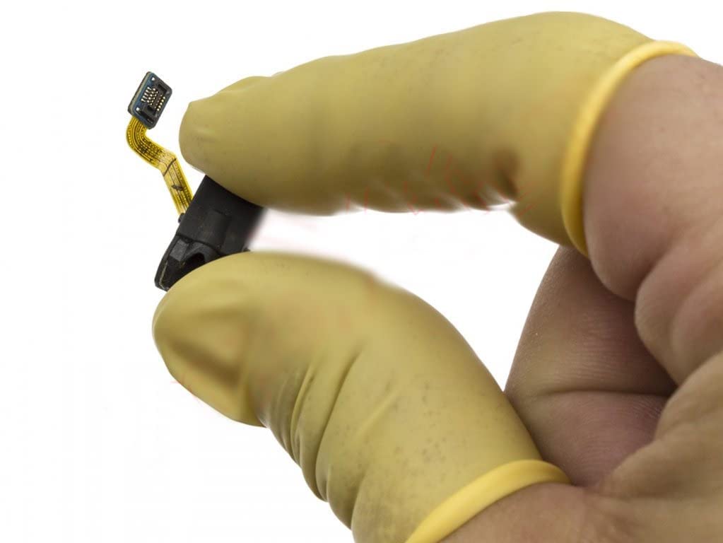 SCHOFIC Antistatic ESD Safe Latex Finger Cots 4 MIL Thick - Yellow