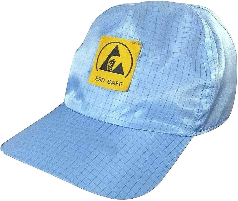 SCHOFIC एंटी-स्टेटिक ESD सुरक्षित यूनिसेक्स हेड कैप - नीला