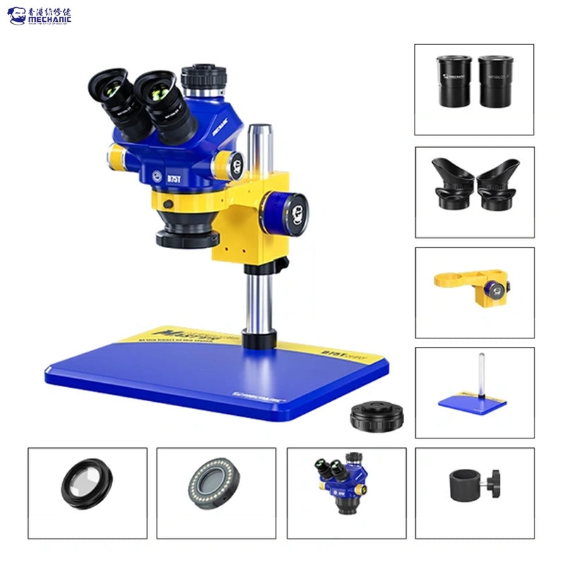 Mechanic D75T+B11 Microscope with 0.5x Lens