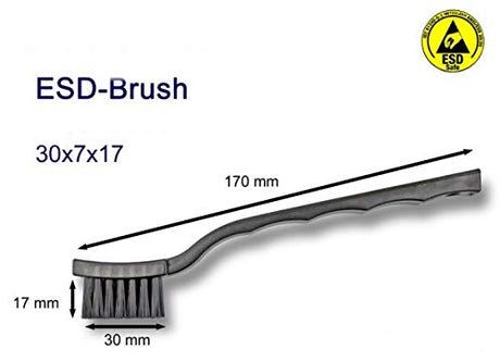 ESD Brush / Toothbrush Shape with Antistatic Conductive Fibers Bristles