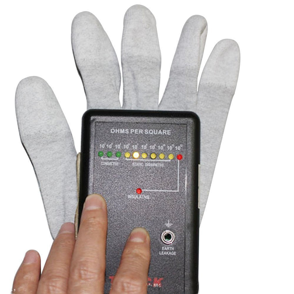 SCHOFIC Anti-Static ESD Safe Top Fit PU Hand Gloves- Grey