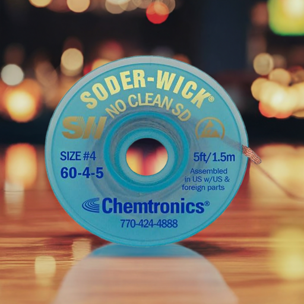 Chemtronics Soder-Wick SW16045 No Clean SD Desoldering Wick (Made in USA)