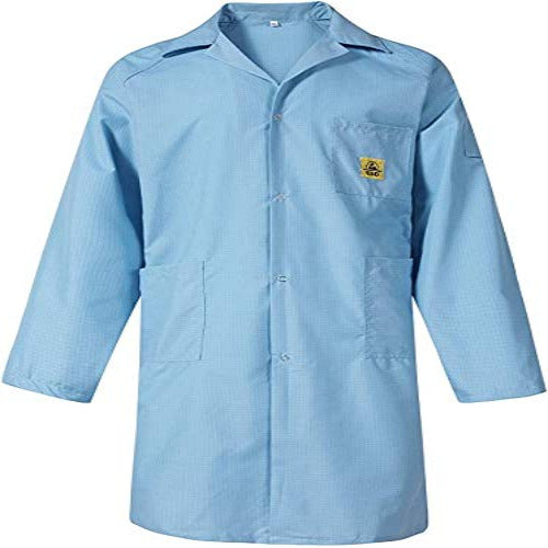 SCHOFIC ANTI-STATIC Safe Unisex ESD Apron / Lab Coat / Jackets - Blue