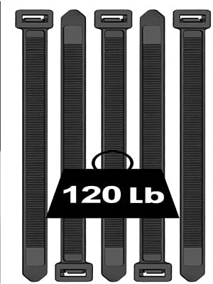 SCHOFIC Cable Zip Ties Heavy Duty 250 MMX 7.6MM [Size 10.1 INCH]