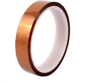 SCHOFIC Polyamide Heat Resistant High Temperature Kapton Tape/Thermal Tape/Sublimation Tape - W = 15 MM, L = 33 Meters