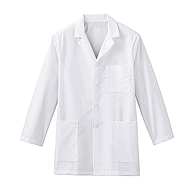 SCHOFIC Unisex Lab Coat Apron with Full Sleeves & 3 Pockets for School and College Students Doctor Nurse