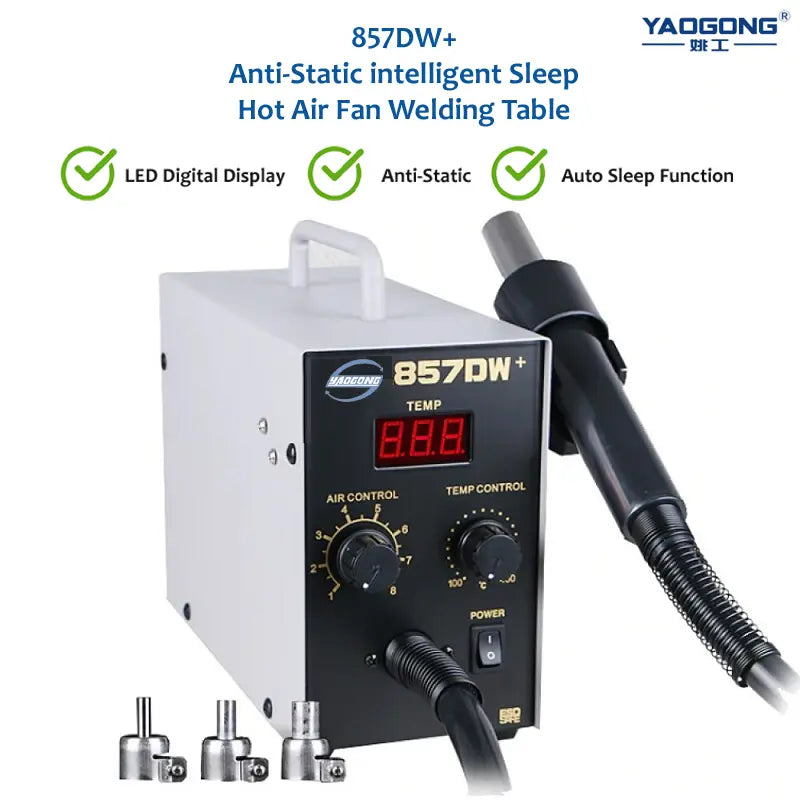 SCHOFIC 857DW+ SMD Rework Station Lead Free Adjustable SMD Rework Station