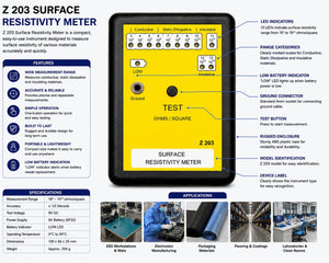 SCHOFIC Z203 ESD Surface Resistivity Meter