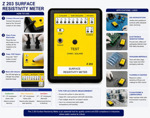 SCHOFIC Z203 ESD Surface Resistivity Meter