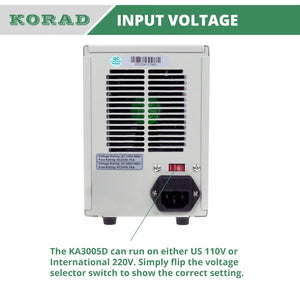 Korad KA3005D - Precision Variable Adjustable 30V, 5A DC Linear Power Supply Digital Regulated Lab Grade