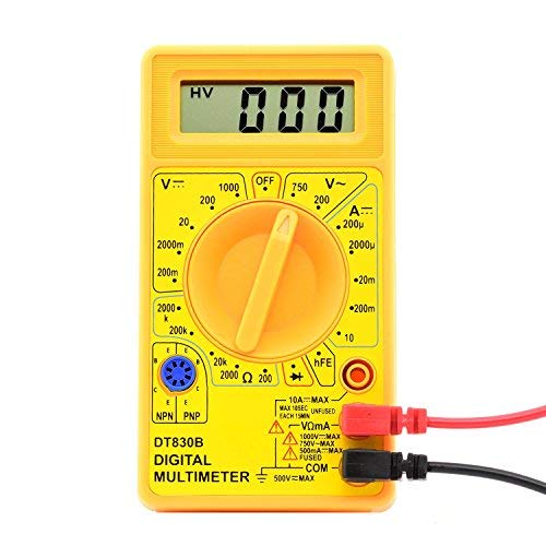 SCHOFIC General Purpose AC/DC Hand-held Digital Multimeter with Diode Transistor Test