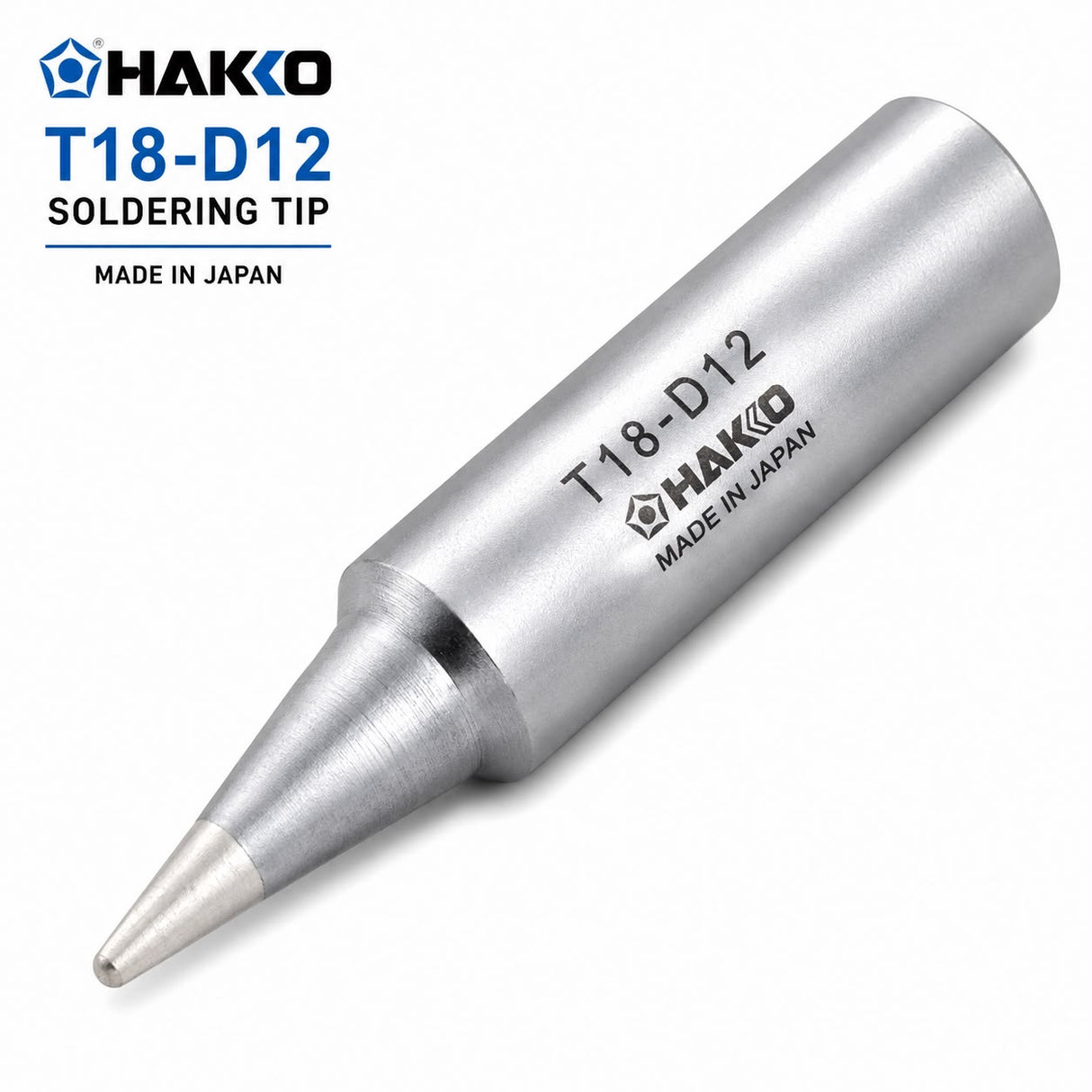 Hakko T18-D12 Chisel Tip, Soldering Iron Bit Made In Japan