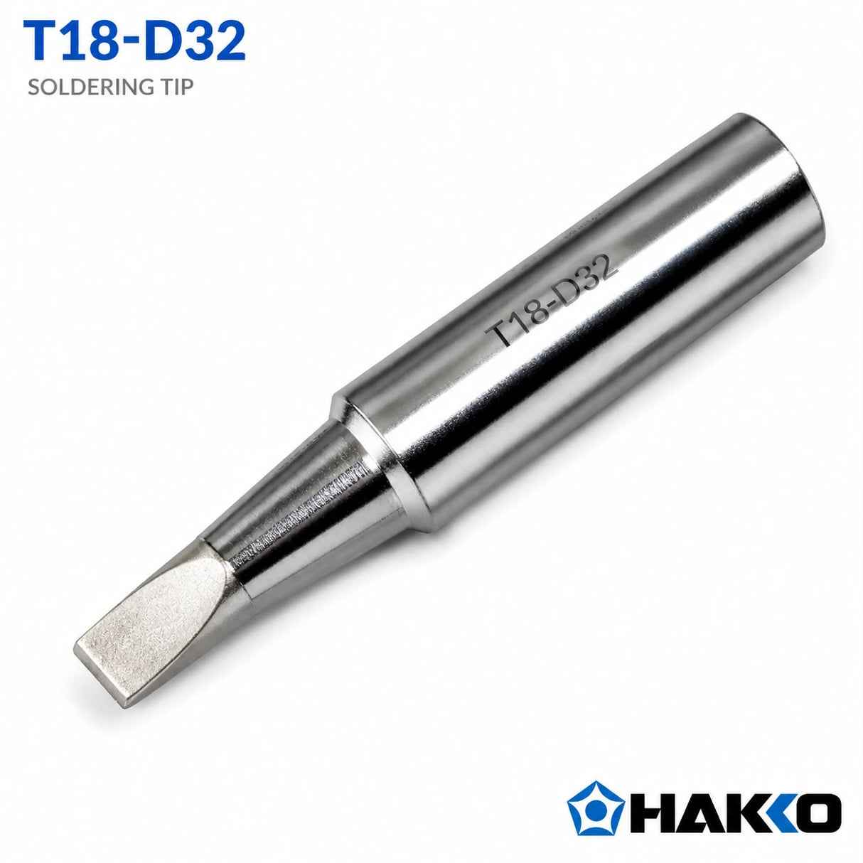 Hakko T18-D32 Chisel Shape Tip, Soldering Iron Bit
