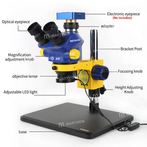 Mechanic D75T+B11 Microscope with 0.5x Lens