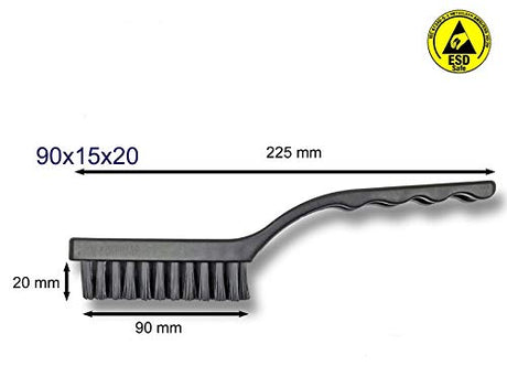 ESD Brush / Toothbrush Shape 9 CM with Conductive Bristles