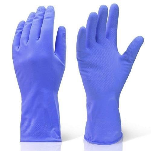 SCHOFIC Reusable Rubber Household Hand Gloves, Stretchable Gloves for Washing Cleaning Kitchen Garden